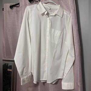 Maurice's Women's Classic White Button-Up Shirt